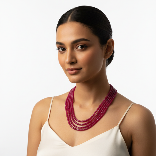Natural Ruby 4 Line