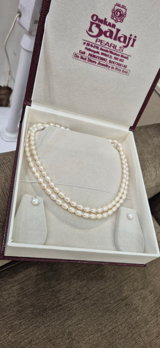 2 Layer Royal Oval Pearls Sets