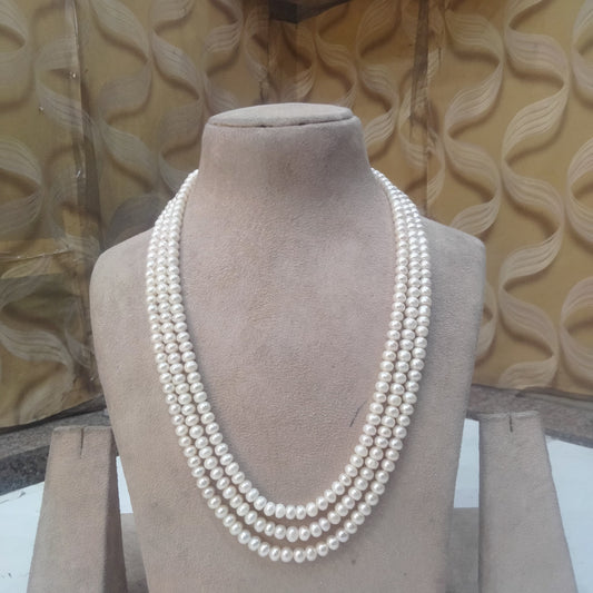 3 layer Seed pearls mala