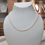 Oval pearls Single Layer