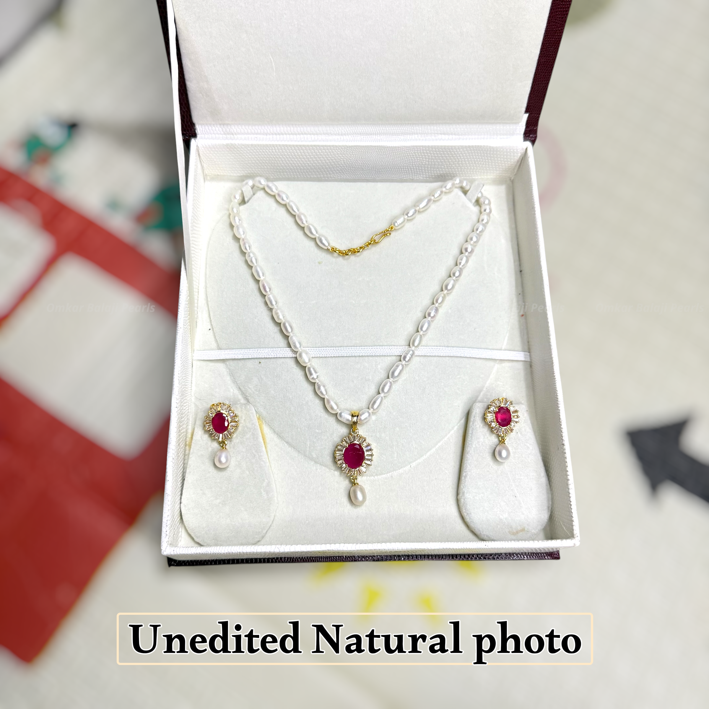 SINGLE LAYER REAL PEARLS SET