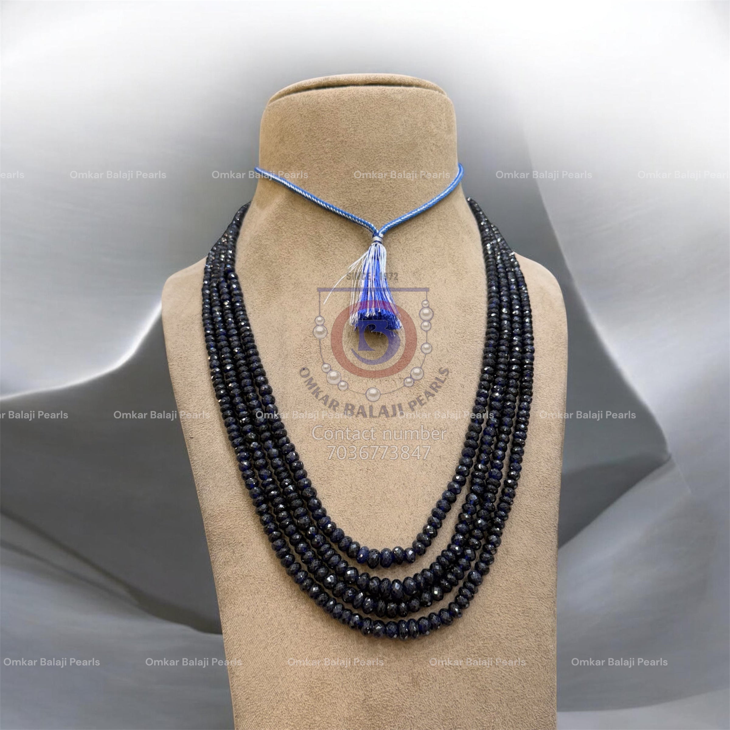 ✨ Celebrity Choice: Royal Blue Sapphire Mala ✨