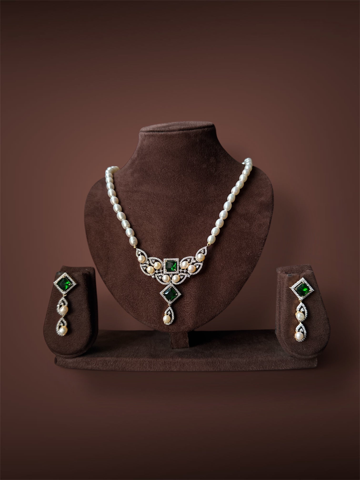 Designer Pearl Set Rolex Green