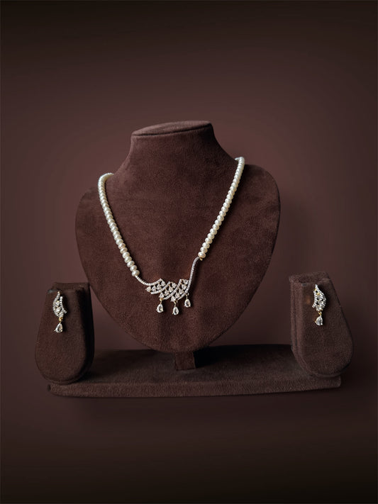 Mangal Sutra Pattern exclusive White