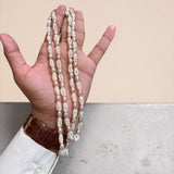 2-Line Hand-Woven Pearl Mala Set