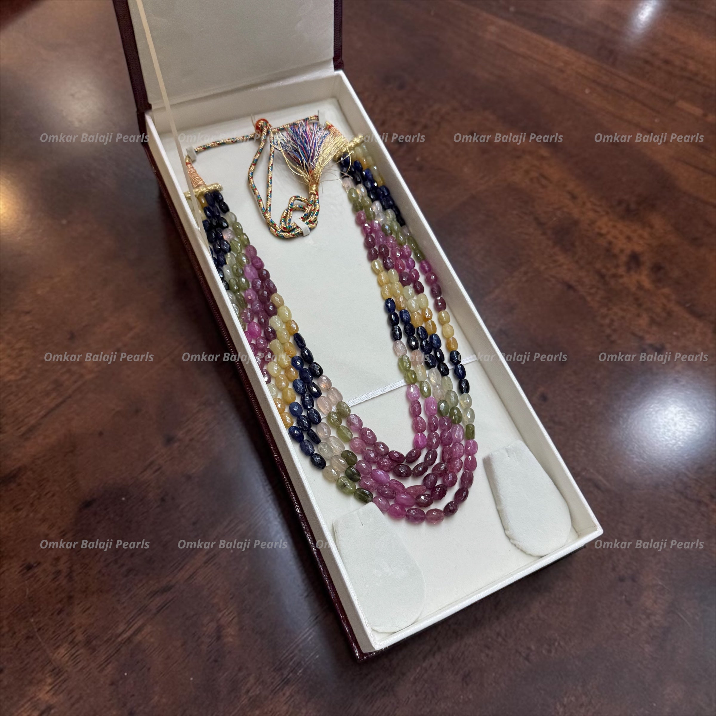 Multi Sapphire Stones Mala