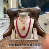 Real Ruby – Rare Iseral Cut 2-Line Mala