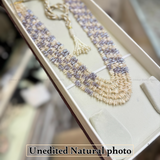 Rare Cornflake Baroque Pearl 5-Layer Mala [ 2 Colour ]