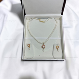 SINGLE LAYER REAL PEARLS SET