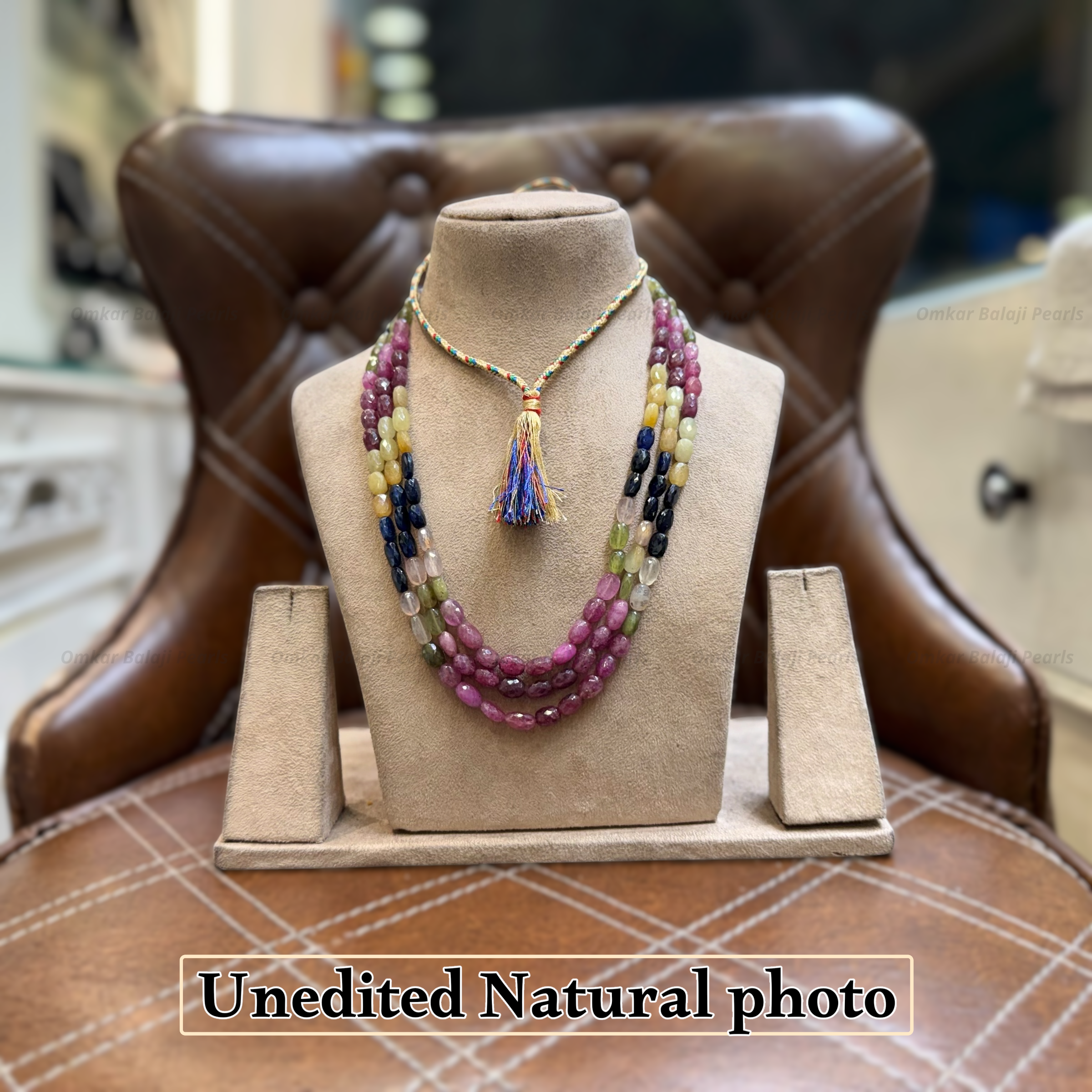 Multi Sapphire Stones Mala