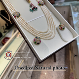 ✨ Exclusive Masterpiece – Real Pearl Multi-Layer Necklace Set ✨