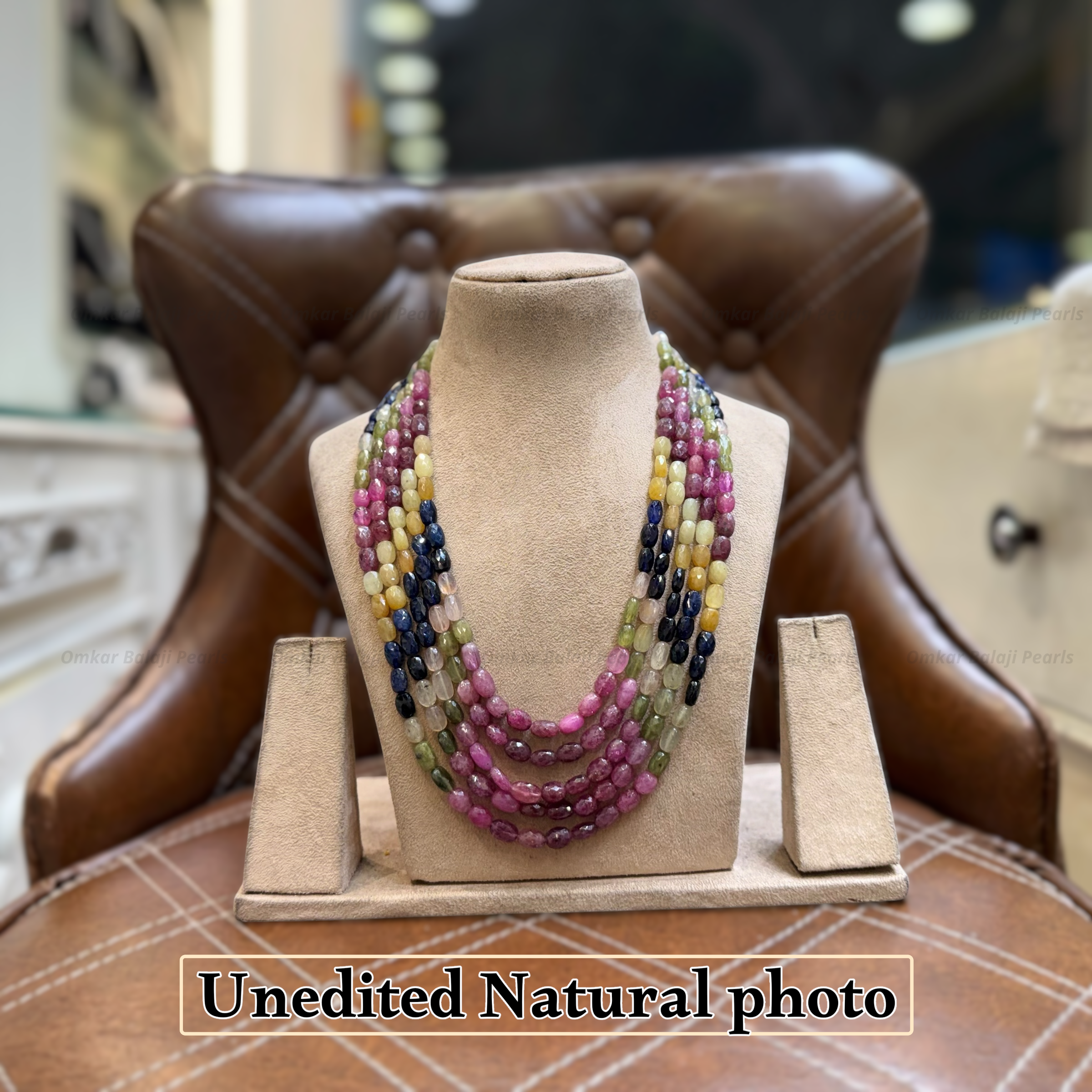 Multi Sapphire Stones Mala