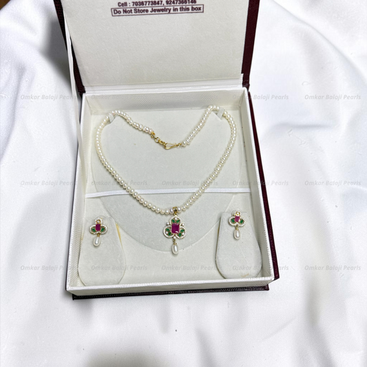 SINGLE LAYER REAL PEARLS SET