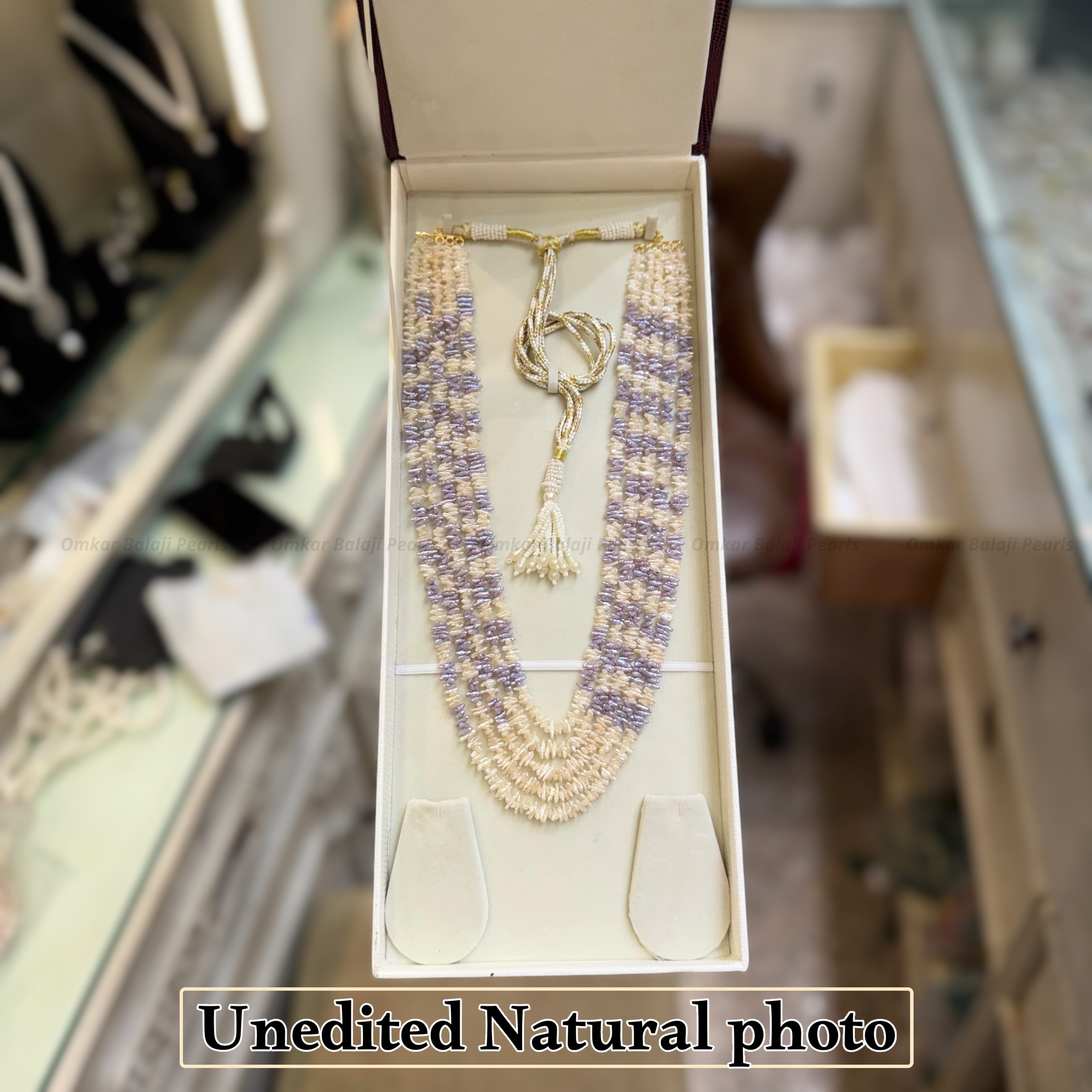 Rare Cornflake Baroque Pearl 5-Layer Mala [ 2 Colour ]