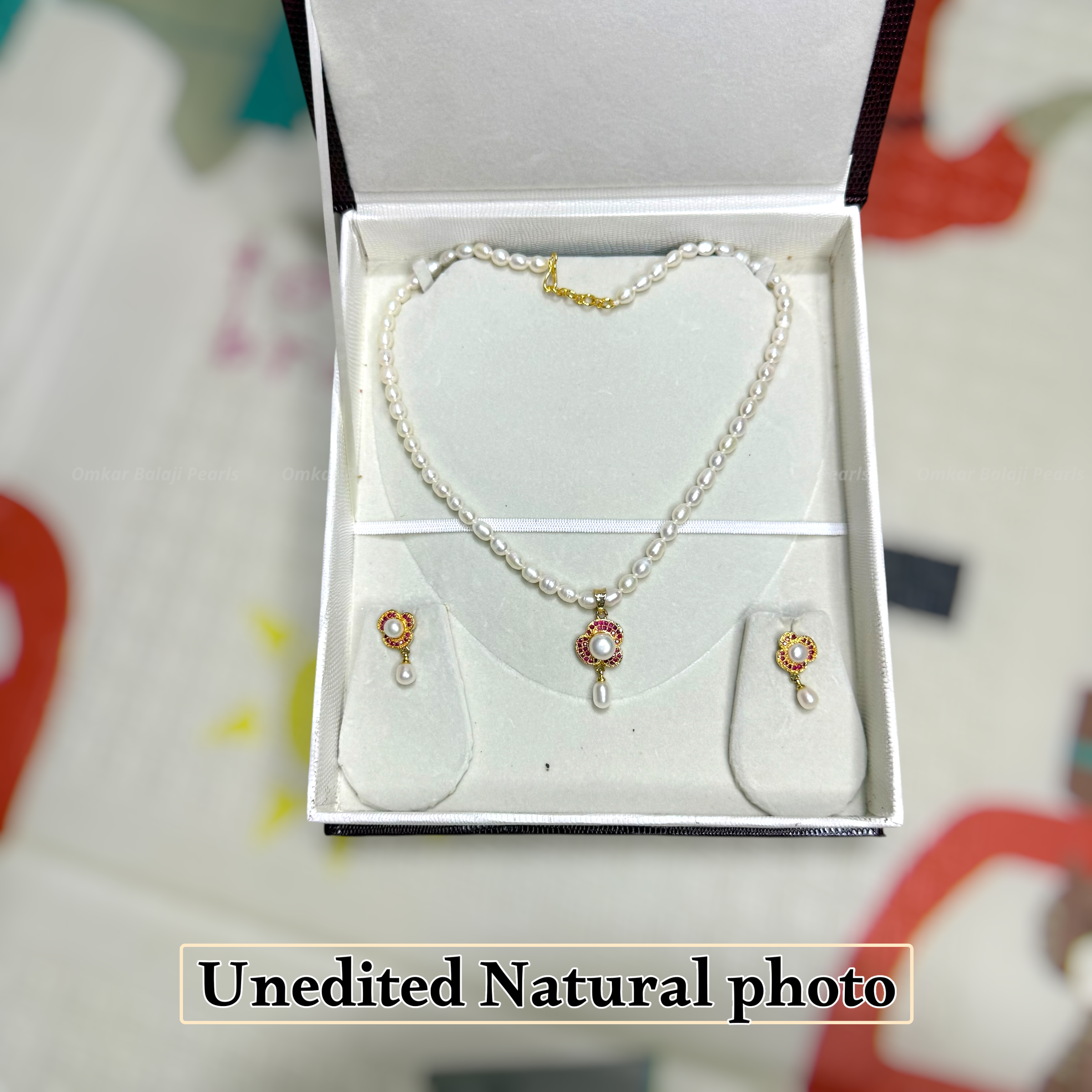 SINGLE LAYER REAL PEARLS SET