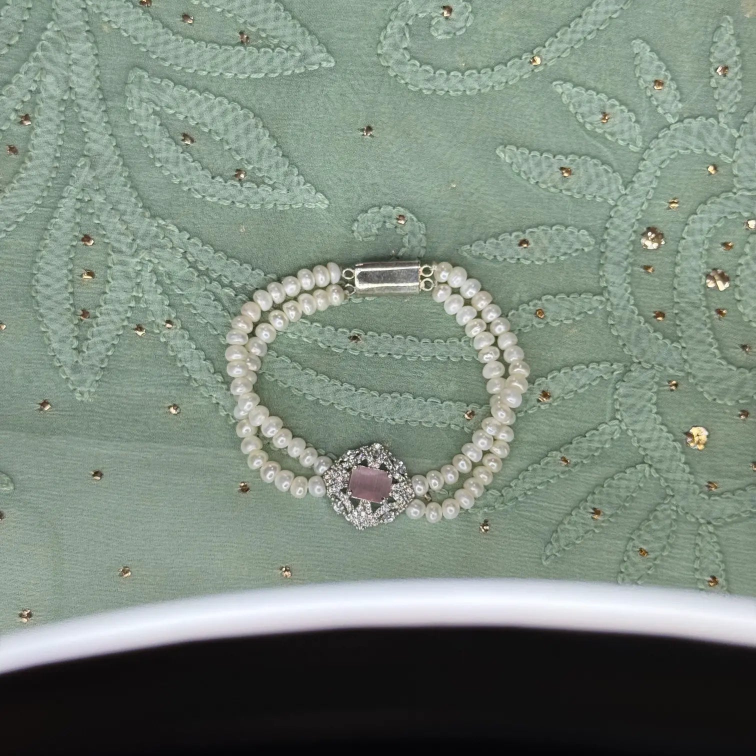 Rose Pink 2 Layer Braclet