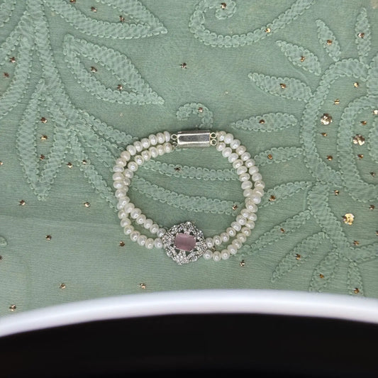 Rose Pink 2 Layer Braclet