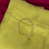 White & Pink Braclet single Layer