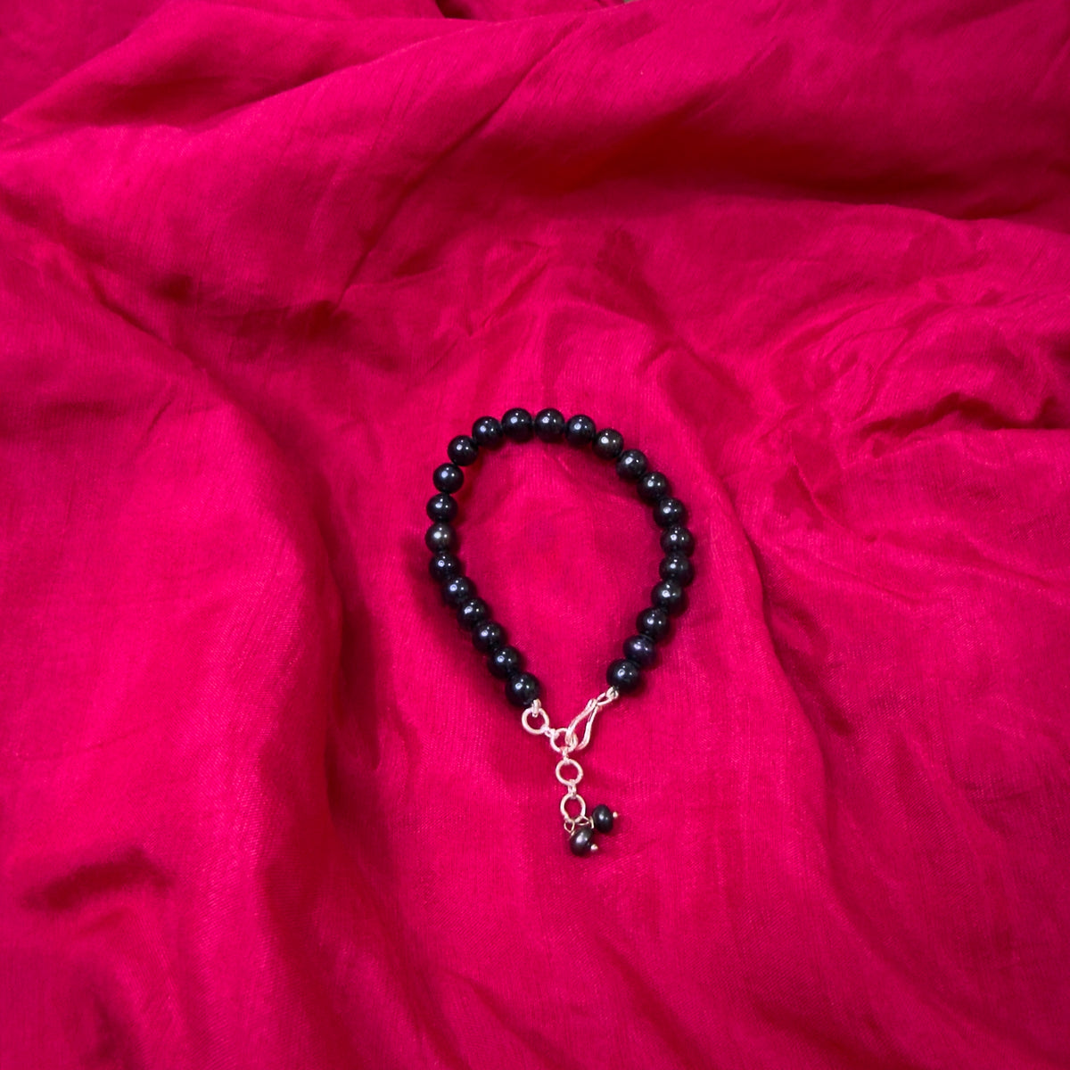 Black Pearls Round Braclet [ PREMIUM ]