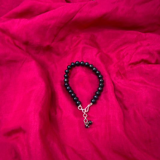 Black Pearls Round Braclet [ PREMIUM ]