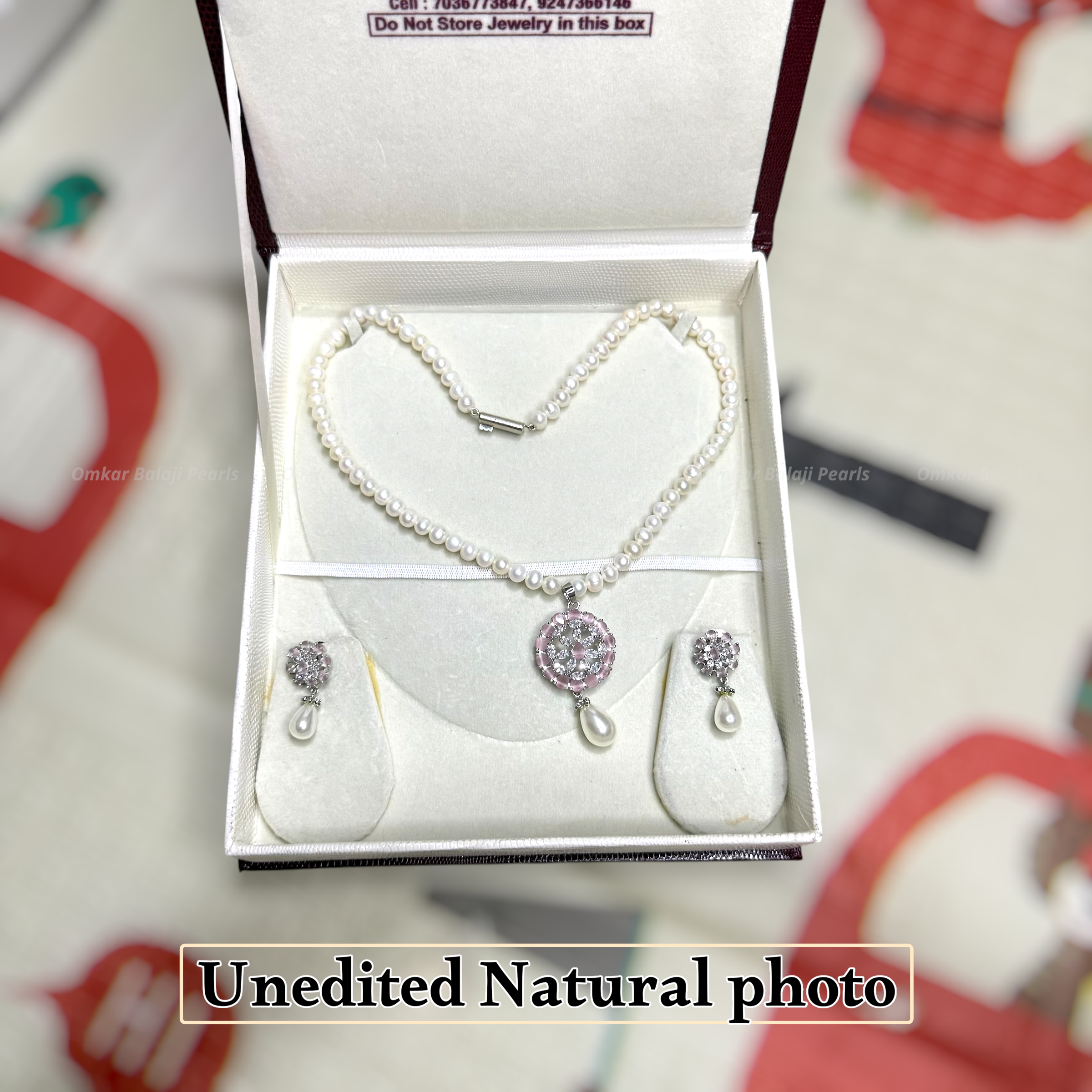 SINGLE LAYER REAL PEARLS SET