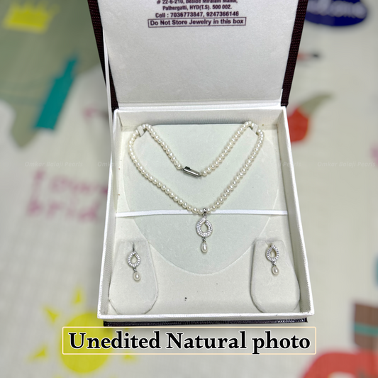 SINGLE LAYER REAL PEARLS SET