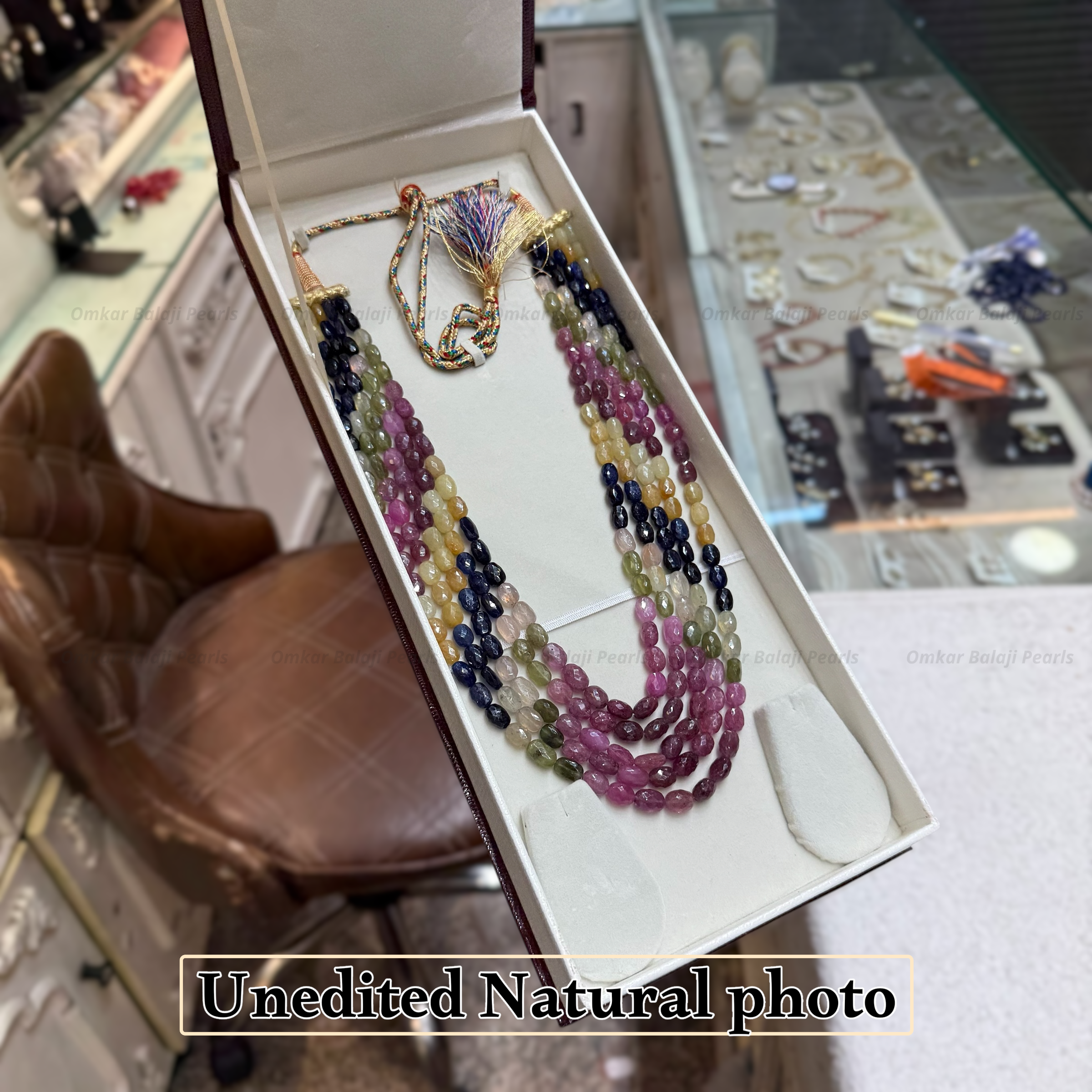 Multi Sapphire Stones Mala