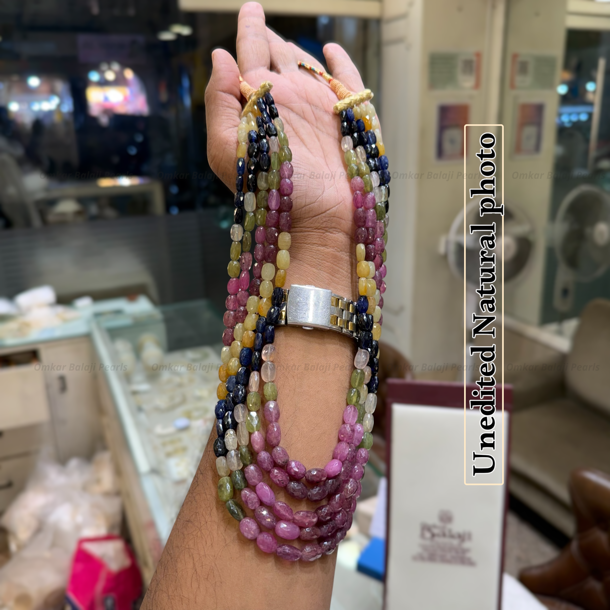 Multi Sapphire Stones Mala
