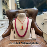 Real Ruby – Rare Iseral Cut 2-Line Mala