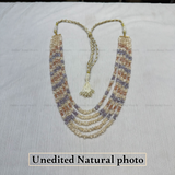 Rare Cornflake Baroque Pearl 5-Layer Mala
