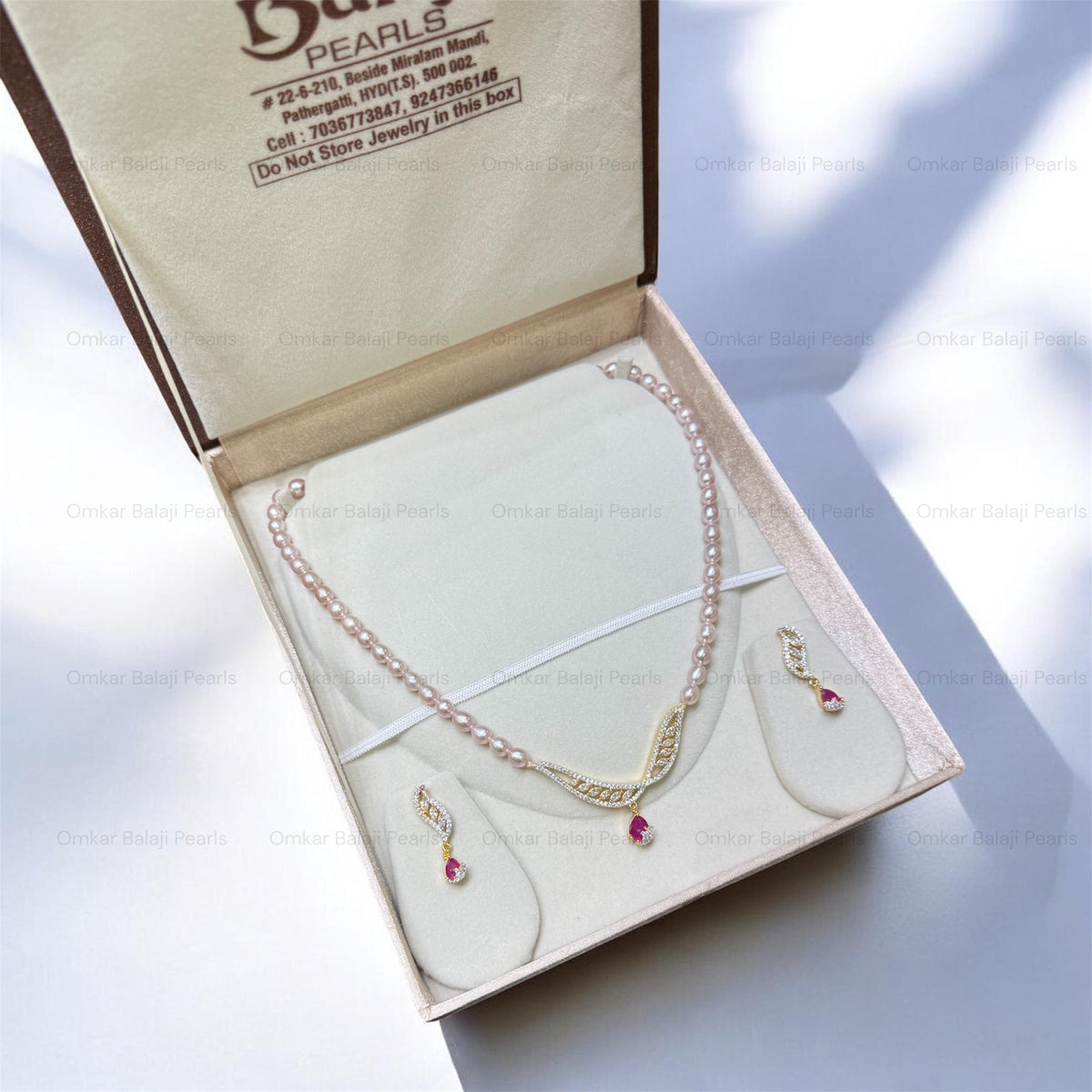 Elegance Of Natural Pearls Set