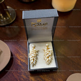 🍇 Grape Pearl Earrings – A Statement of Rare Elegance ✨