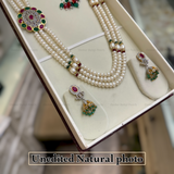 Real Pearls Side Piece with Jhumki
