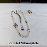 Real Pearls Side Piece with Jhumki