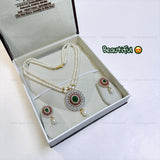 Beautiful Double Layer Pearl Set