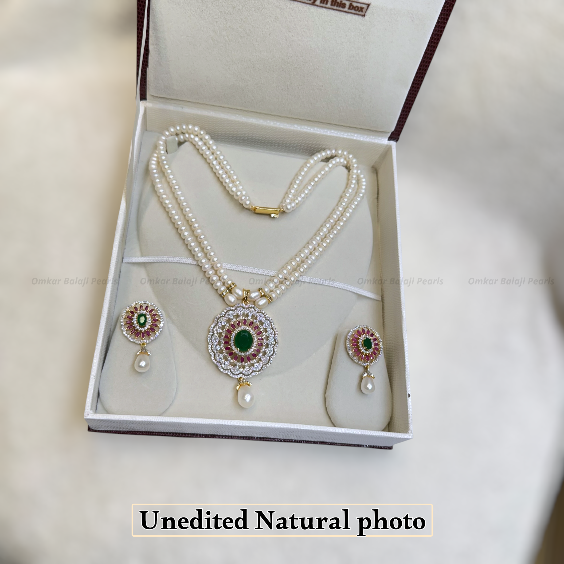Beautiful Double Layer Pearl Set