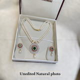 Beautiful Double Layer Pearl Set