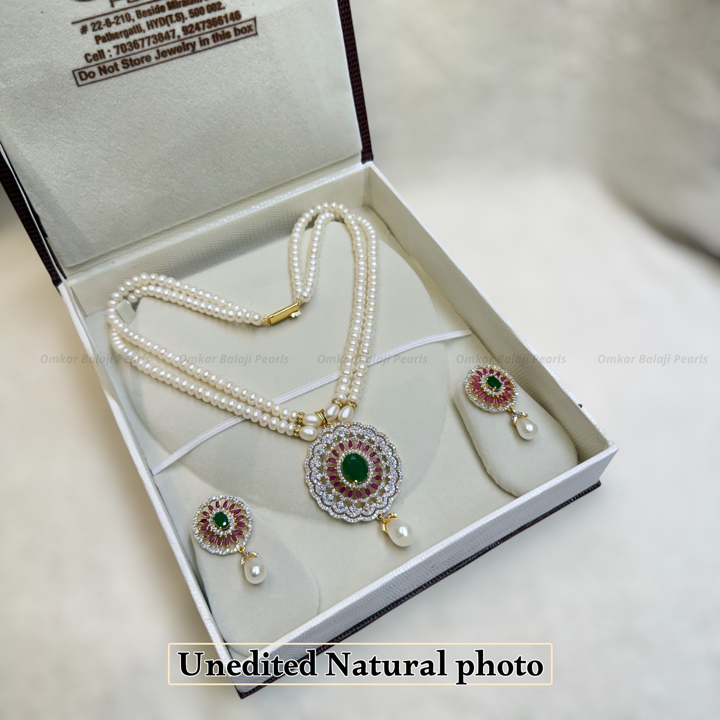 Beautiful Double Layer Pearl Set