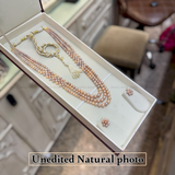 Handcrafted Gradation Pink Real Pearl Mala – Natural Shades