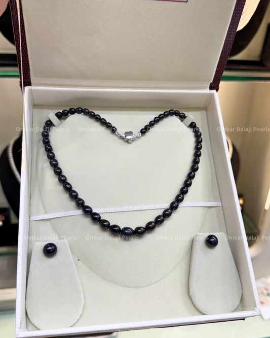 Most Trending Black Pearl Set