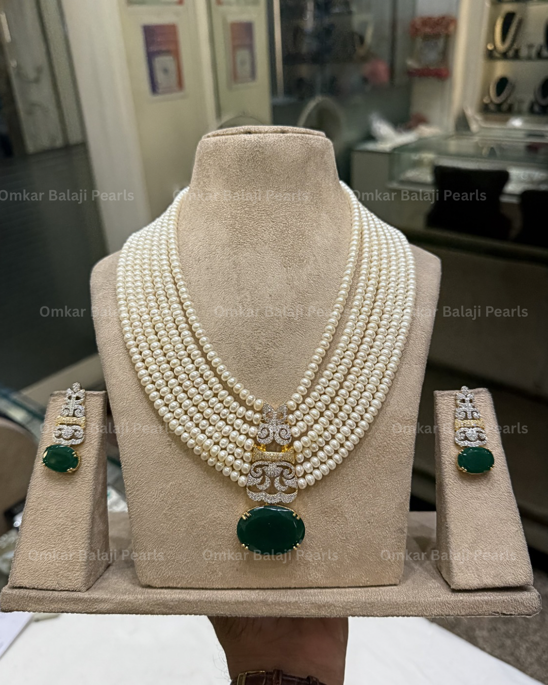 Royal Heritage 7-Layer Pearl Haar (Green]