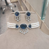 Choker Set Teal Blue