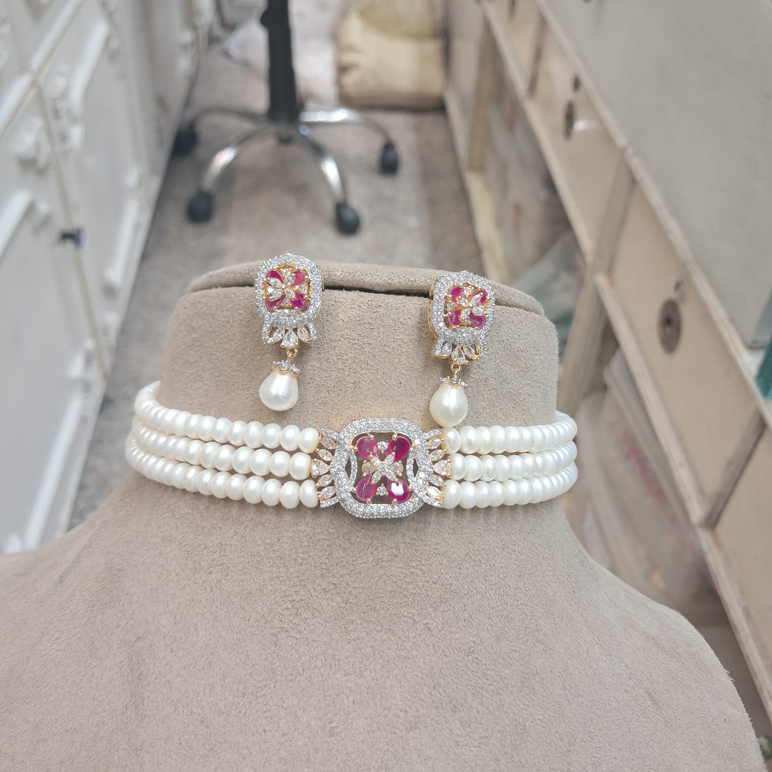 Choker Set Designer Red