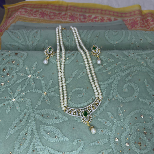 Royal Pearls 2 layer Green Set
