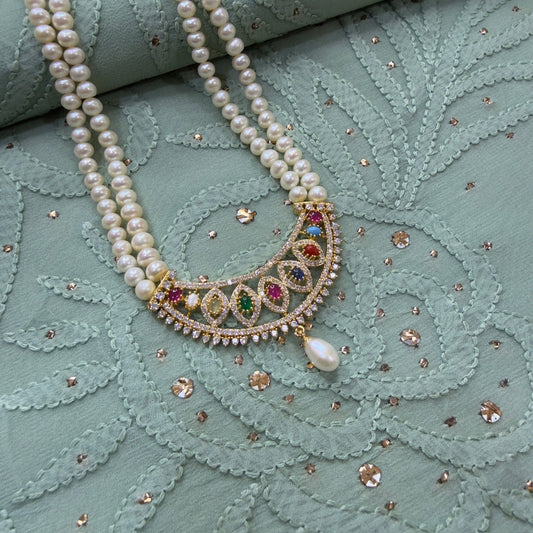 Replica Of Gold Set Navratna