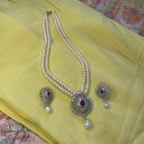 Red Set Of 2 layer Pearls