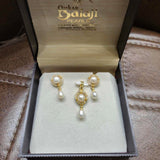 Elegant Locket Set Of Real Pearls
