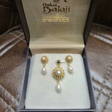 Elegant Locket Set Of Real Pearls
