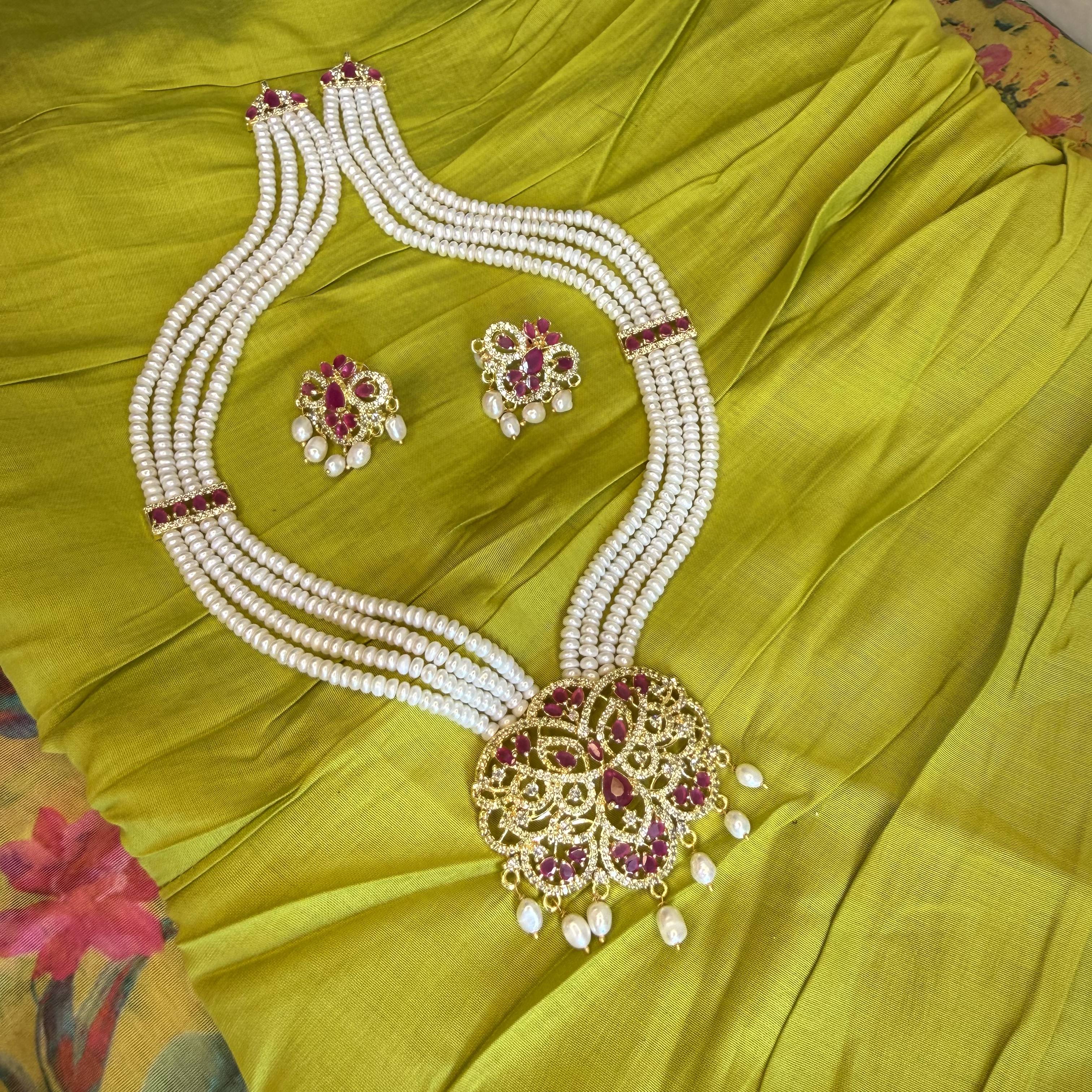 Raani Haar Of Real Pearls [ RED ]