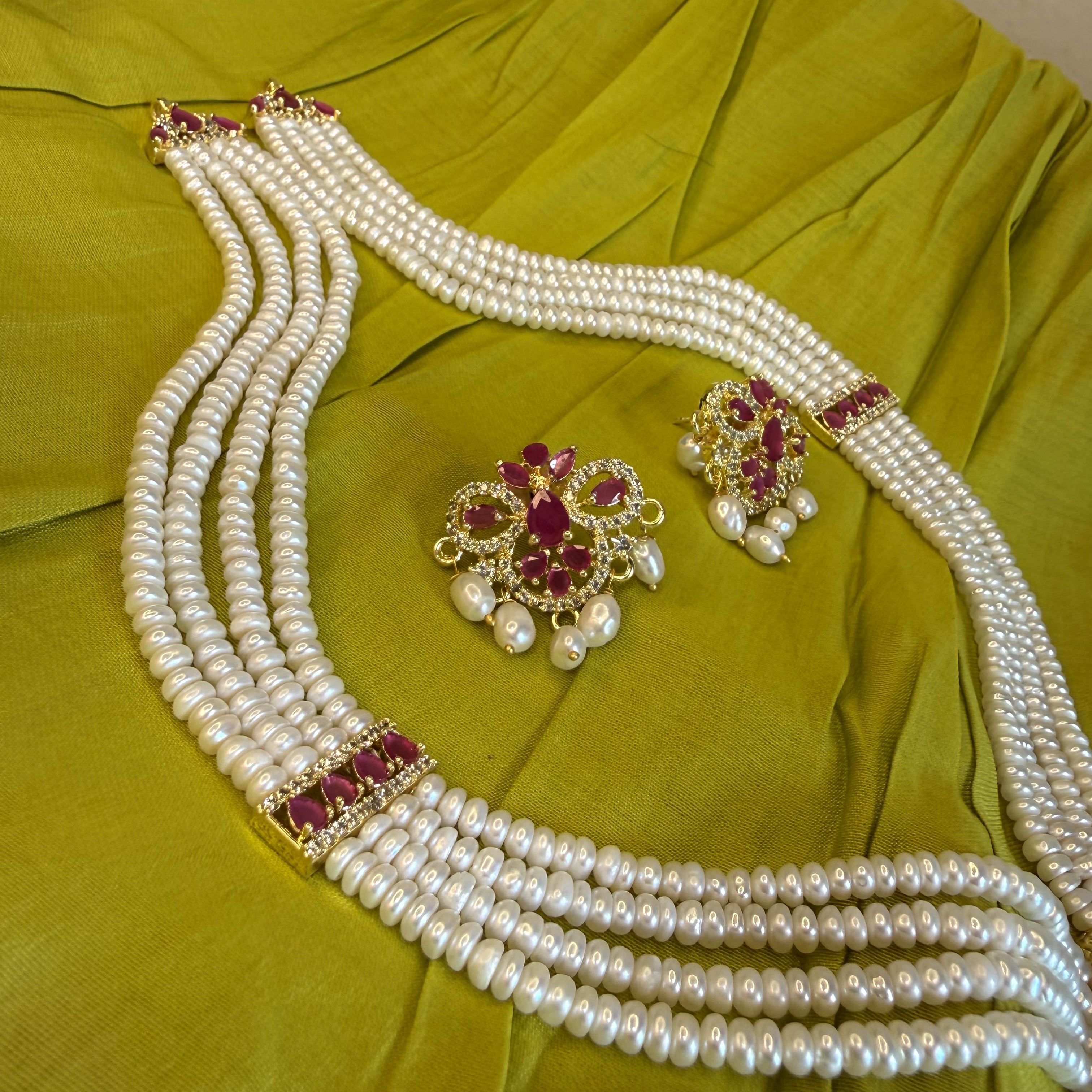 Raani Haar Of Real Pearls [ RED ]